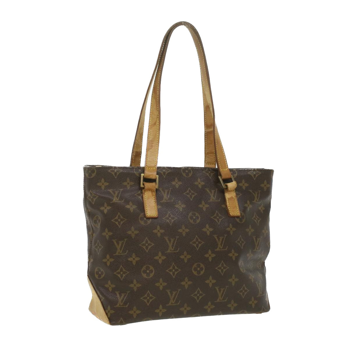 LOUIS VUITTON Monogram Cabas Piano Tote Bag M51148 LV Auth ac1816