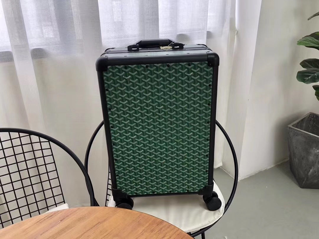 Goyard Rolling Vali Green For Men, LuGucciage 20in/51cm Top Quality