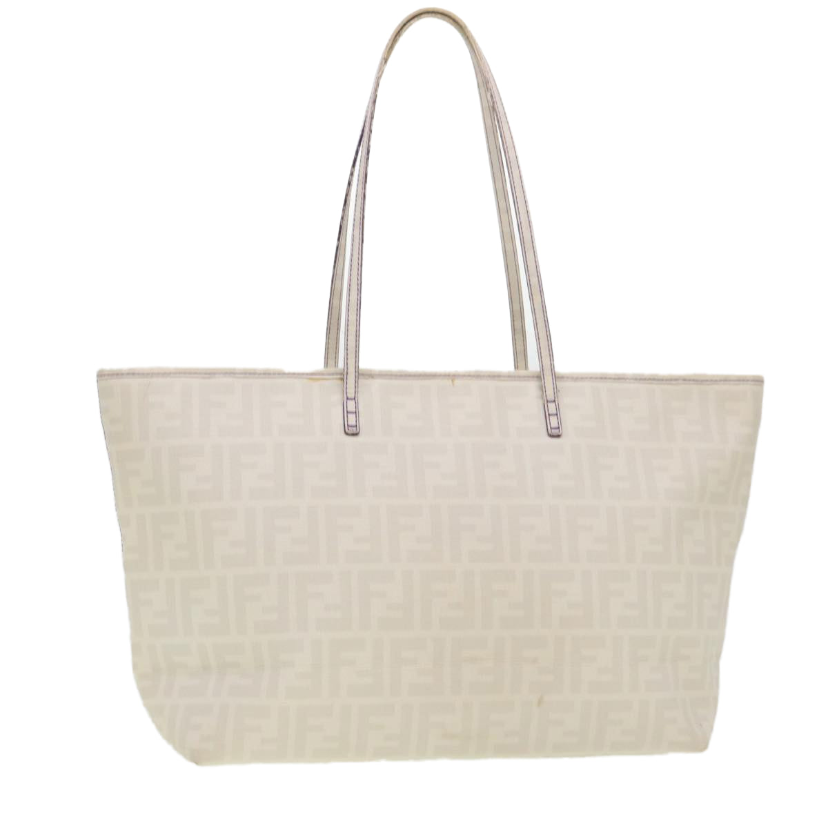 FENDI Zucca Canvas Tote Bag White 8BH185-UZD 108-211  am4133