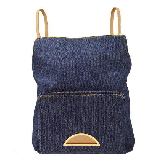 Christian Dior 2000 Maris Pearl Backpack Indigo Denim ao29374