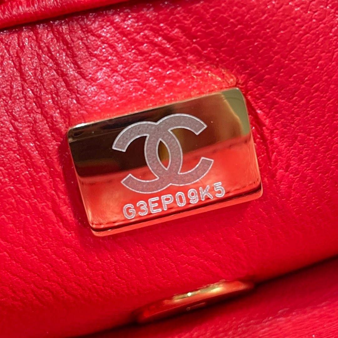 CHLMini Top Qualityap Bag Gold Hardware Red For Women Handbags, Shoulder Bags 6.7in/17cm AS3365