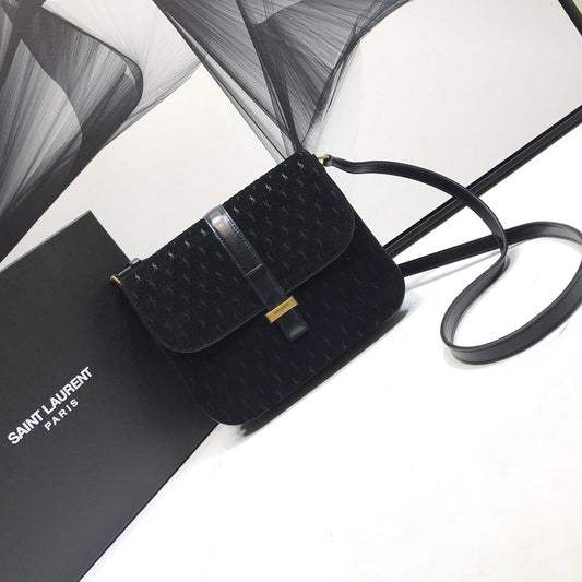 Top Quality Le Monogramme Small Satchel In Monogram Canvas And Smooth Black For Women 9in/23cm YSL