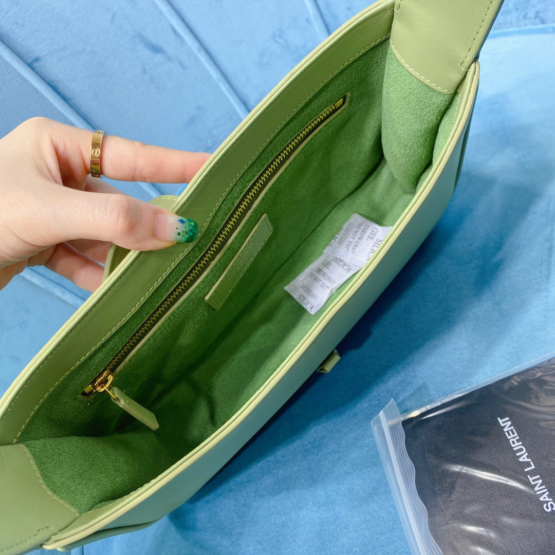 Top Quality Le 5 À 7 Hobo Bag In Smooth Light Green For Women 9in/23cm YSL 6572282R20W3316