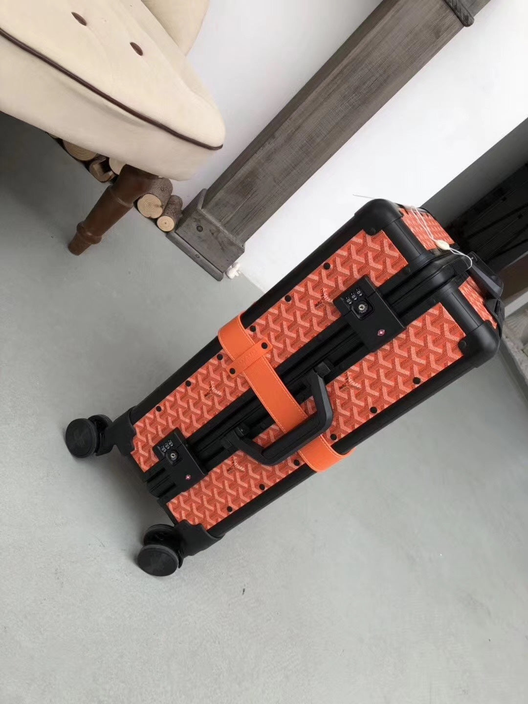 Goyard Rolling Vali Orange For Men, LuGucciage 20in/51cm Top Quality