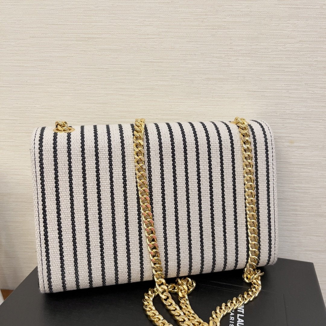 Top Quality Kate Small Chain Bag In Canvas For Women 7.9in/20cm YSL 469390FAACG9583