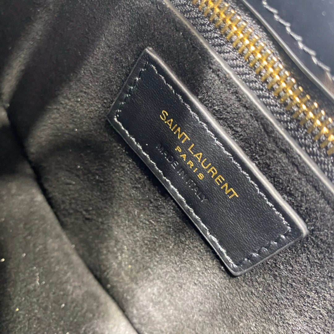 Top Quality Le Fermoir Hobo Bag White/Black For Women 9.5in/24cm YSL 