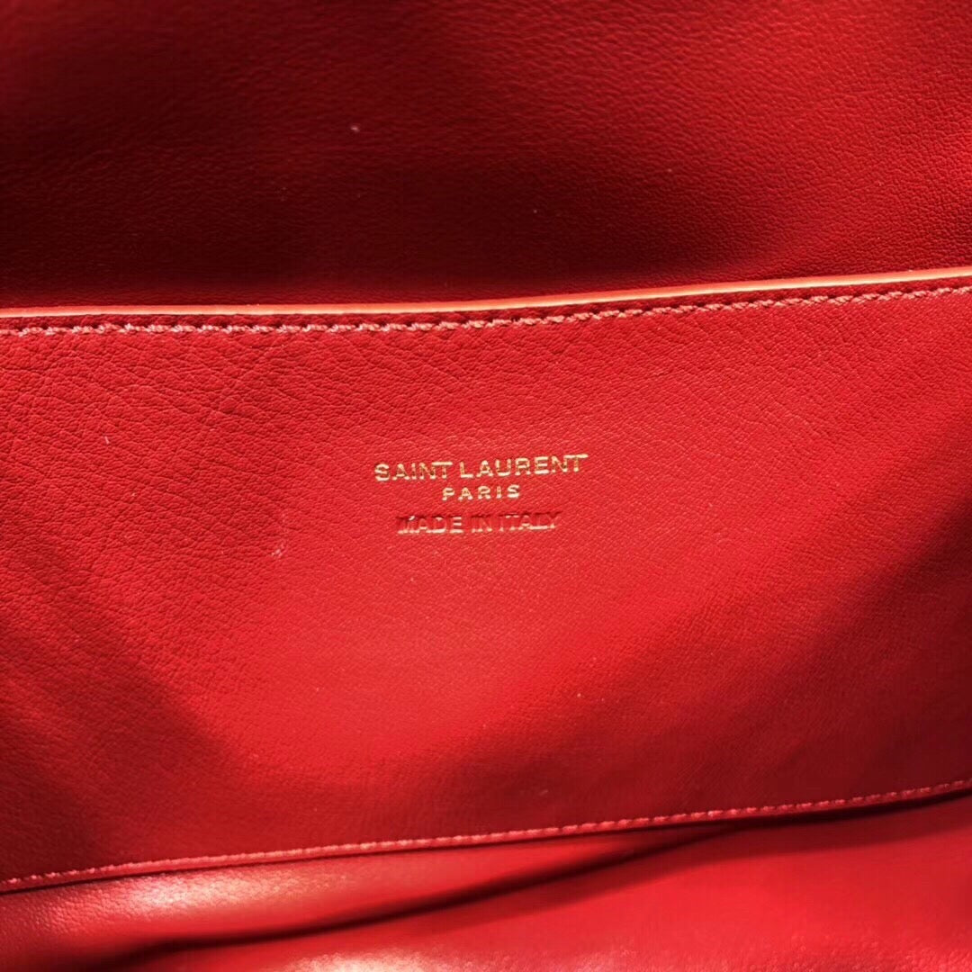 Top Quality Kate MeTop Qualityum Reversible Chain Bag Red For Women 28.5in/11.2cm YSL 
