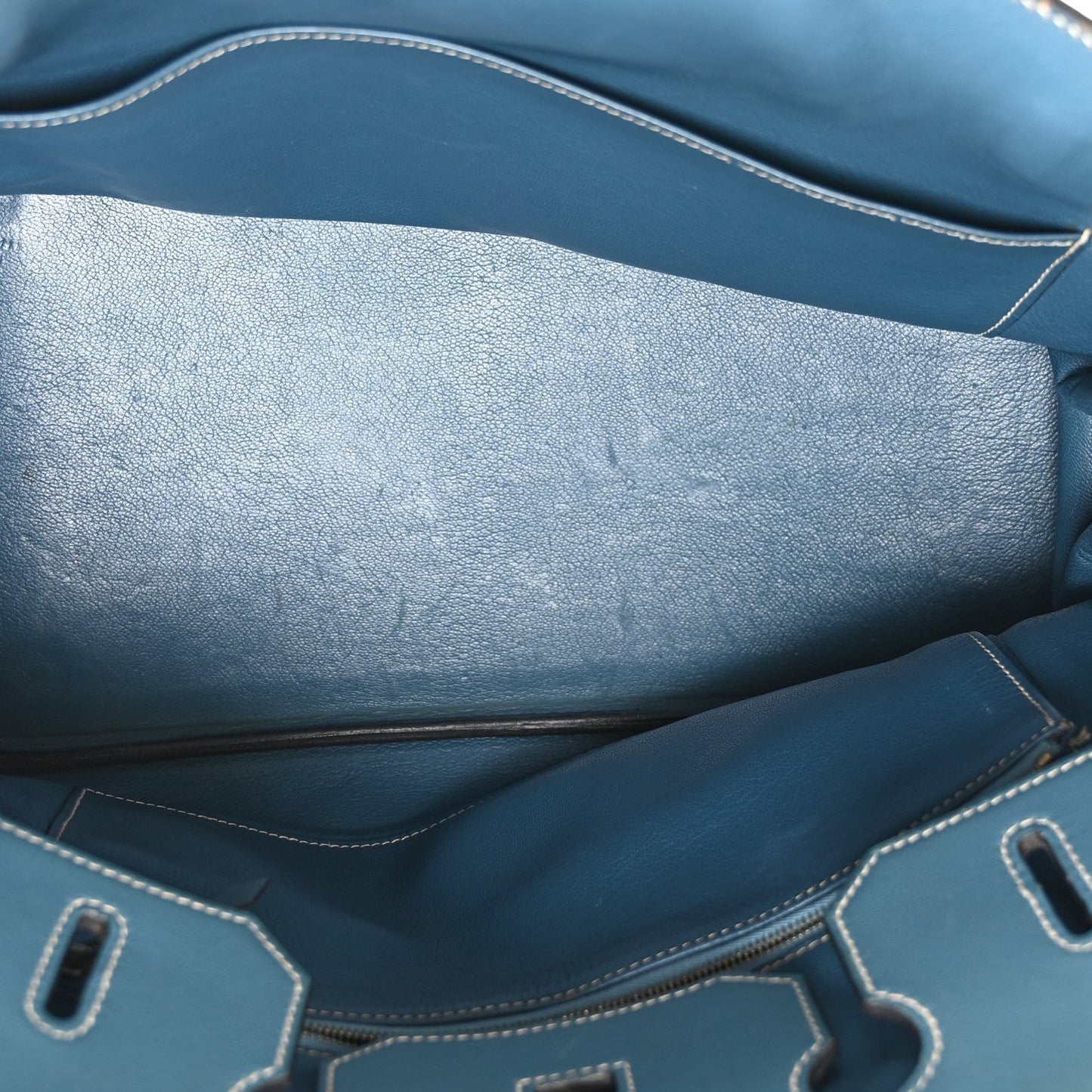 Hermes Gulliver Birkin 35 Blue Jean