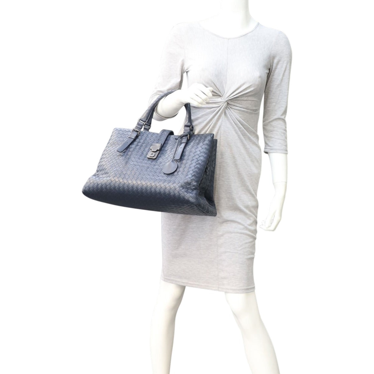 Bottega Veneta Intrecciato Large Roma Satchel