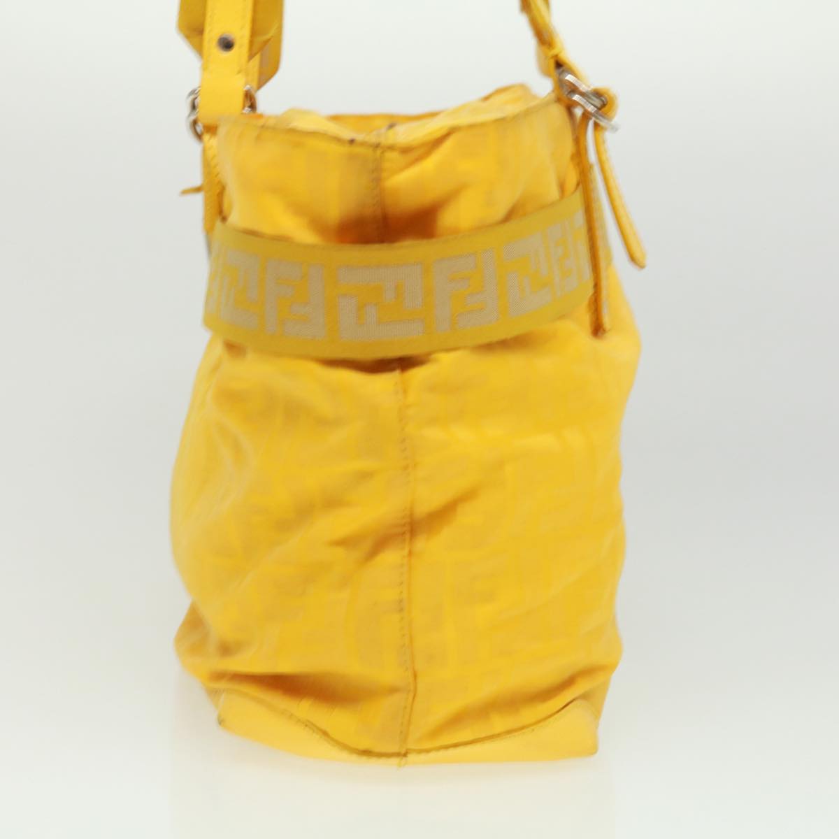 FENDI Zucca Canvas Tote Bag Nylon Yellow  bs2911
