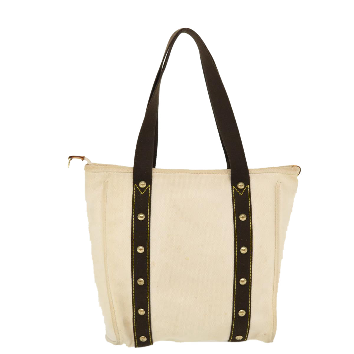 LOUIS VUITTON Antheia Cabas MM Tote Bag Canvas Brown M40036 LV Auth bs4483