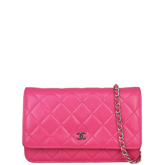 Chanel Classic Wallet on Chain | Hot Pink