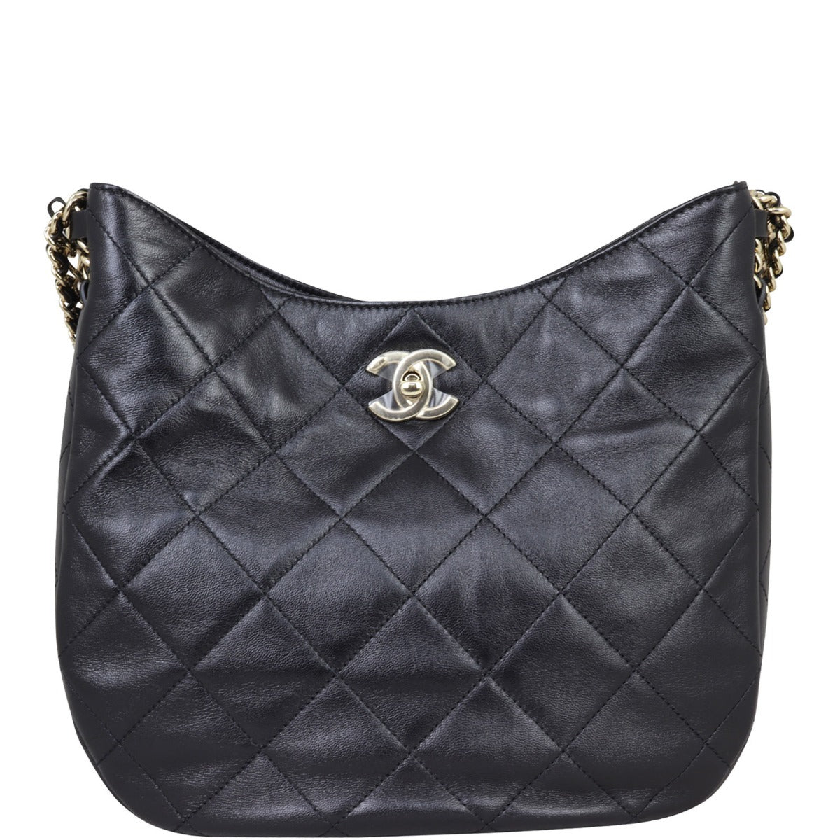 Chanel CC Lambskin Hobo