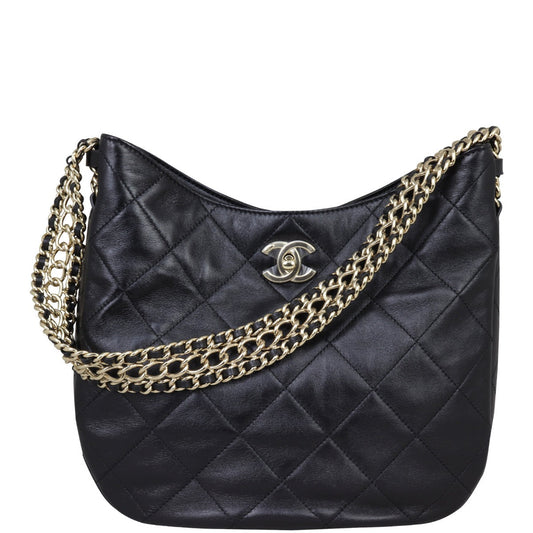 Chanel CC Lambskin Hobo