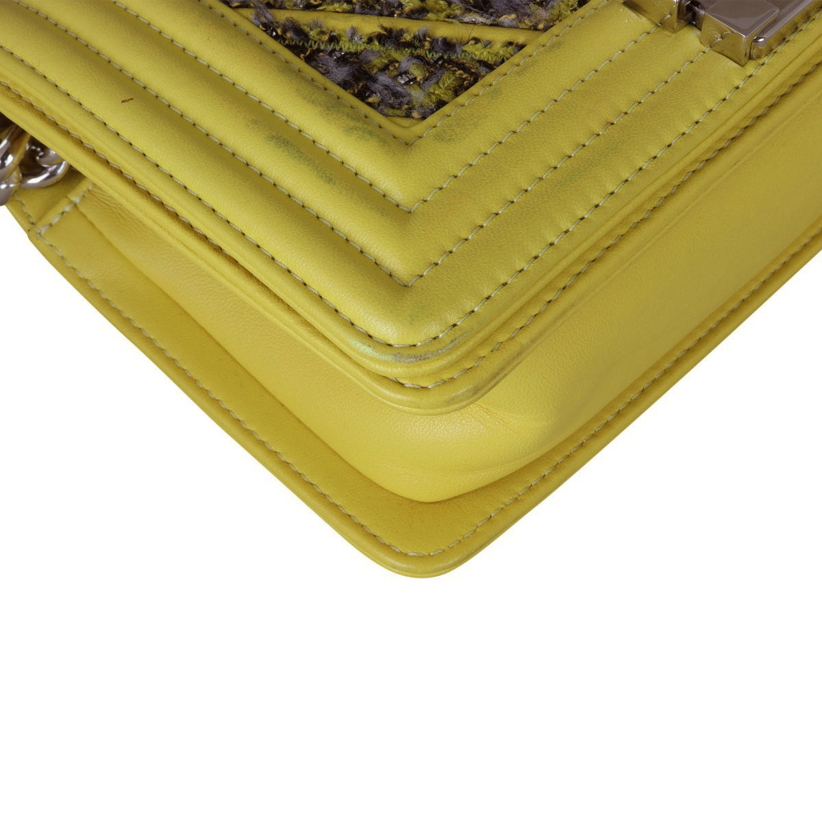 Chanel Boy Small Chevron Tweed