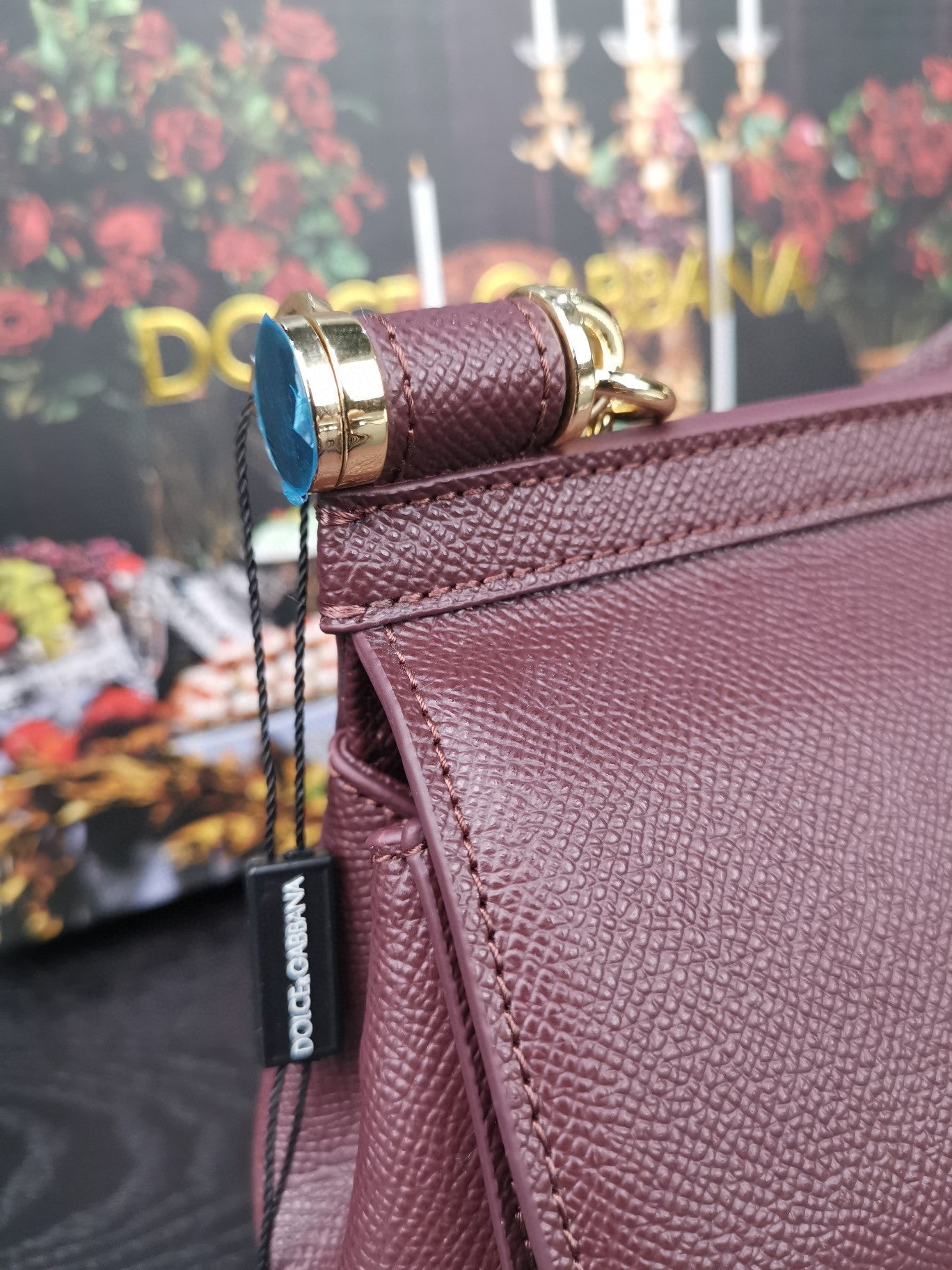 Top Quality Small Sicily Bag In Dauphine Burgundy For Women 7.5in/19cm Top Quality