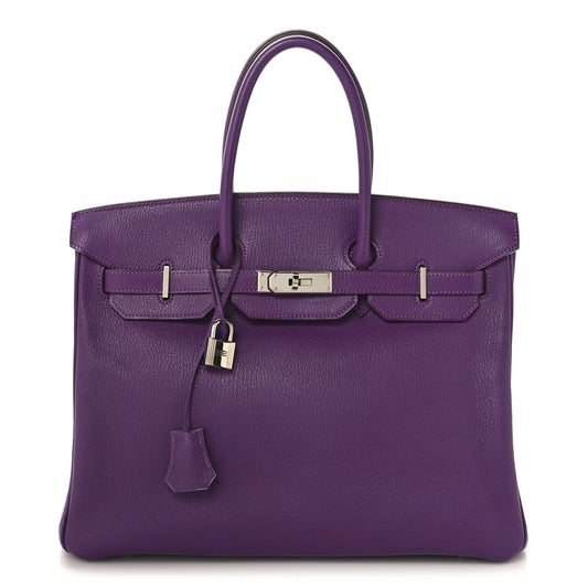 Hermes Chevre de Coromandel Birkin 35 Violet