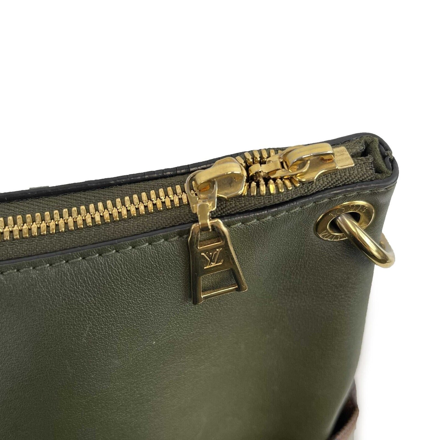 LOUIS VUITTON - Damier Ebene Canvas Maida Hobo - Brown/Green Shoulder Bag