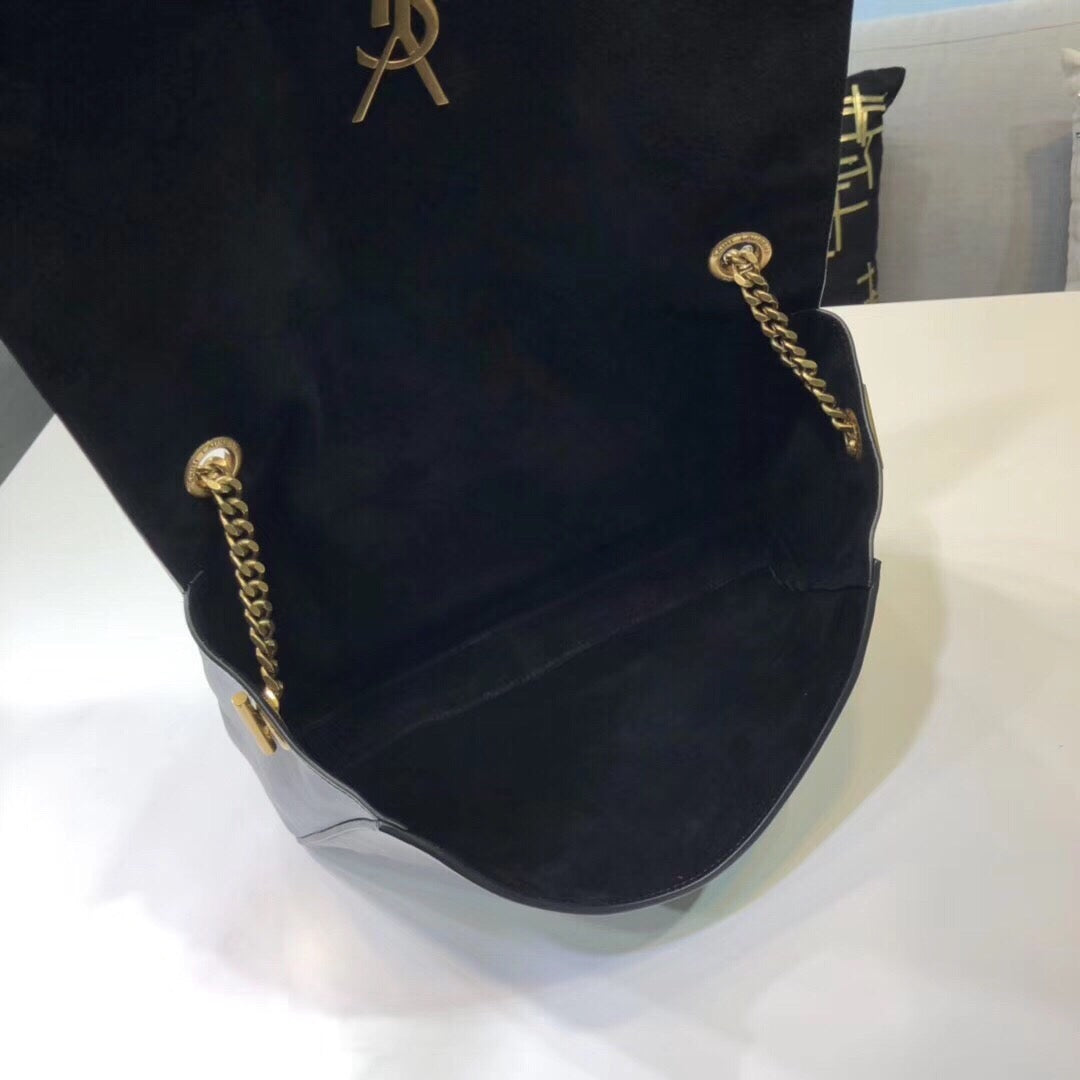 Top Quality Kate MeTop Qualityum Chain Bag In Grain De Poudre Black For Women 9.4in/24cm YSL 364021BOW0J1000