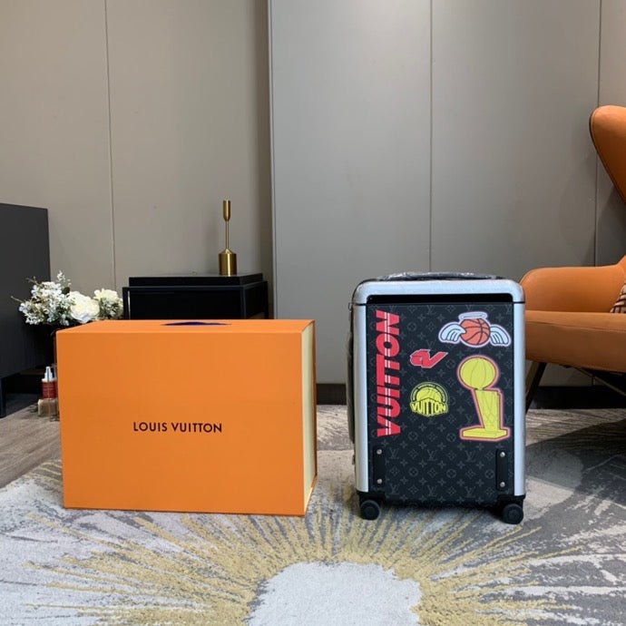 Top Quality Horizon 55 Monogram Unisex Rolling Lugage Black 55cm For Men, LuGucciage 21.7in/55cm Top Quality