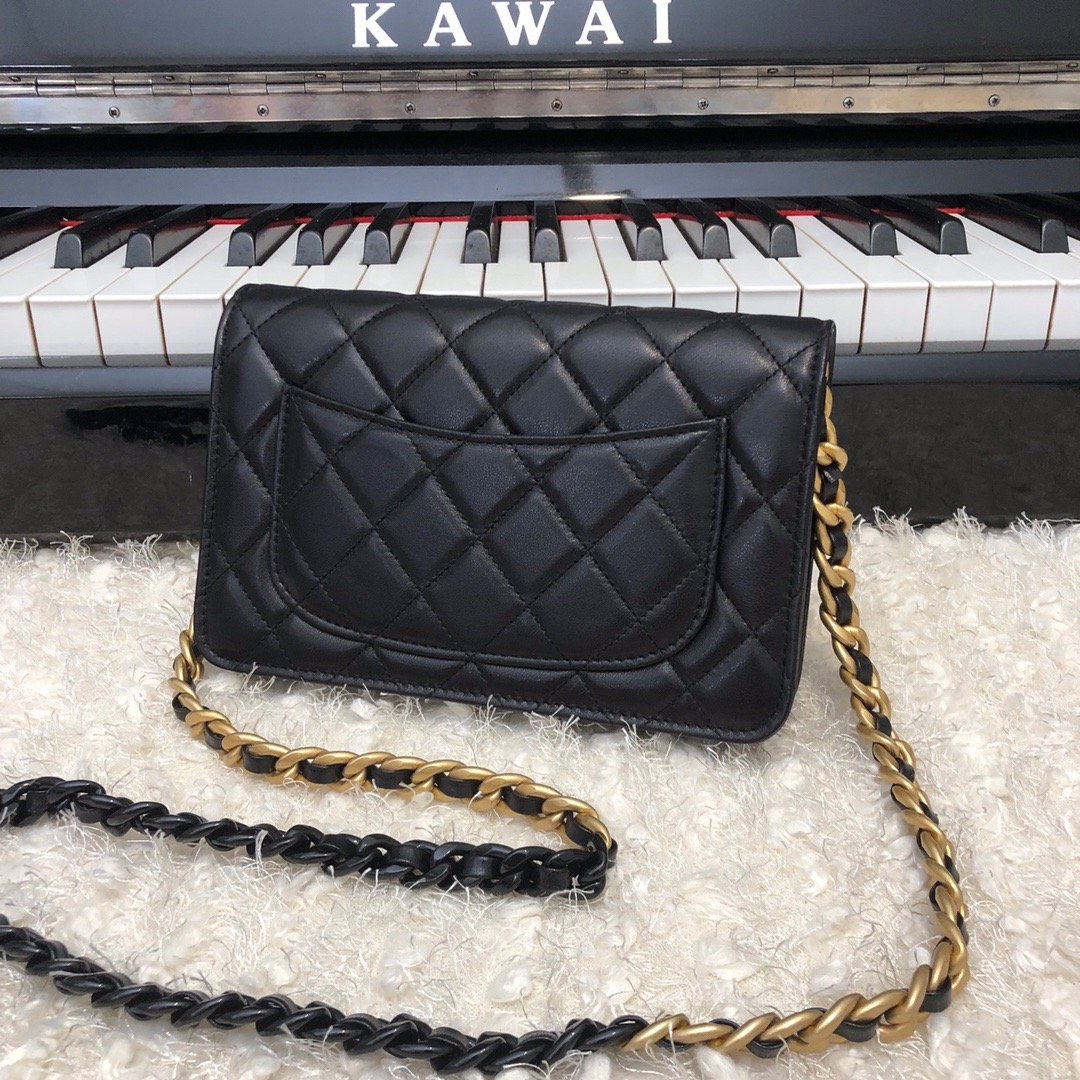 CHLOriginal Small Classic Top Qualityap Bag Gold Hardware Black For Women Handbags, Shoulder Bags 7.5in/19cm AP33814