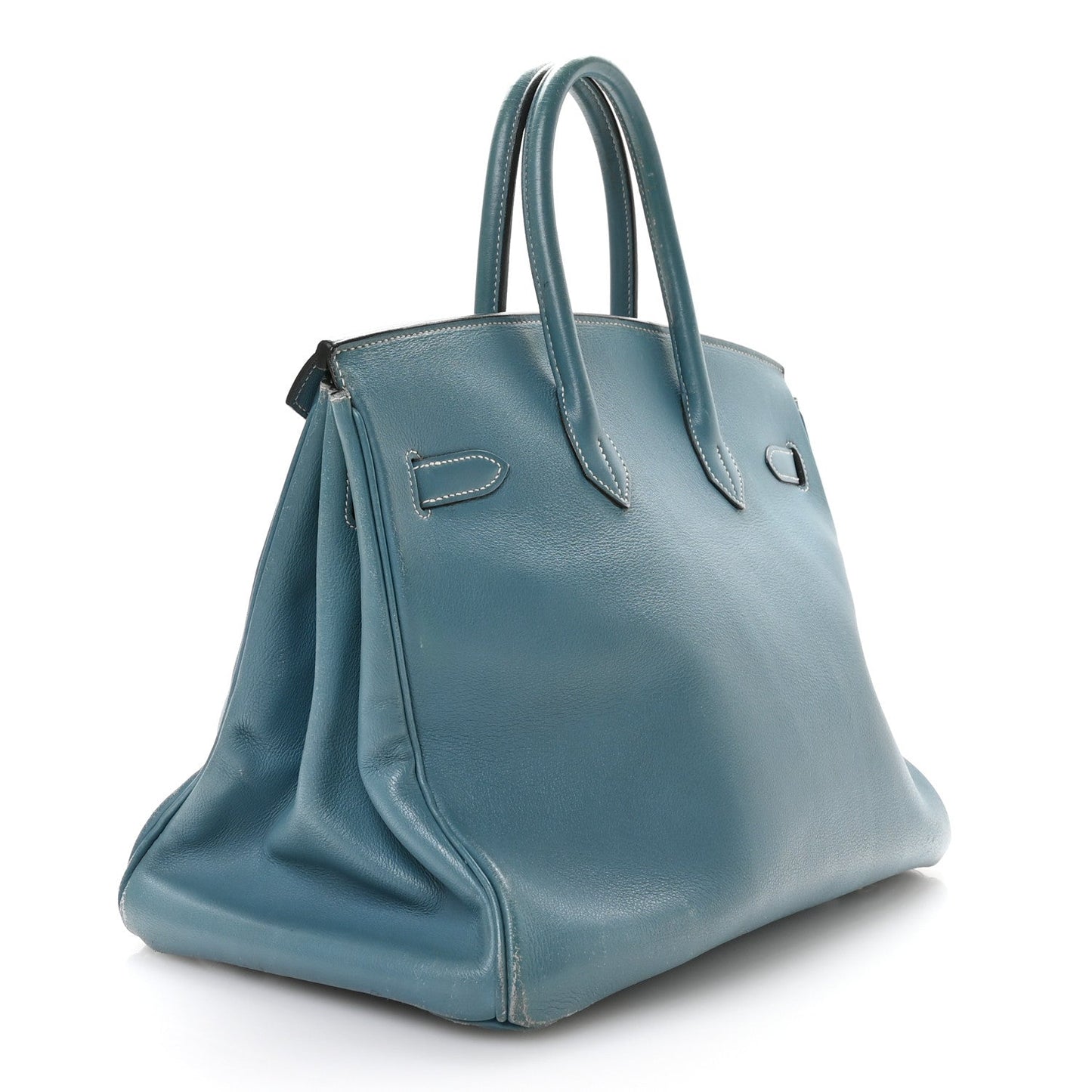 Hermes Gulliver Birkin 35 Blue Jean