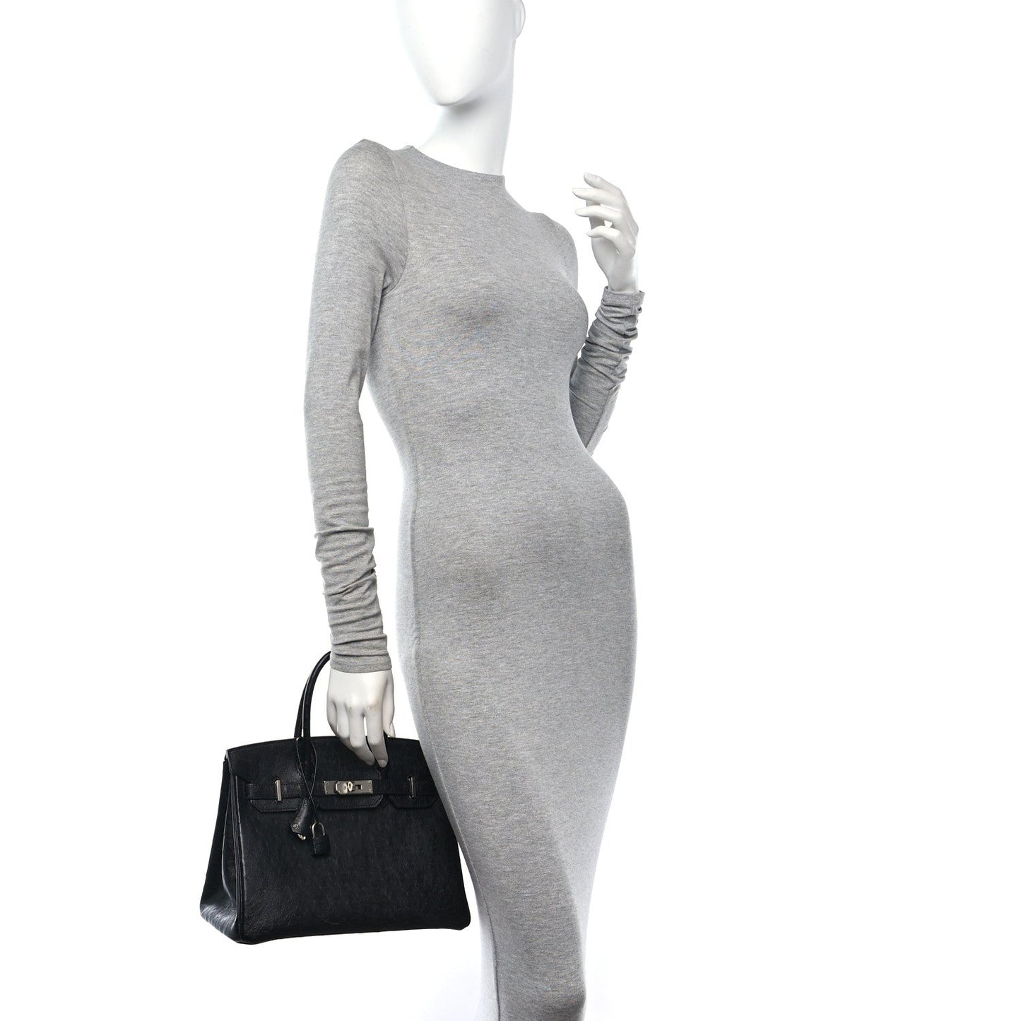 Hermes Ostrich Birkin 30 Black