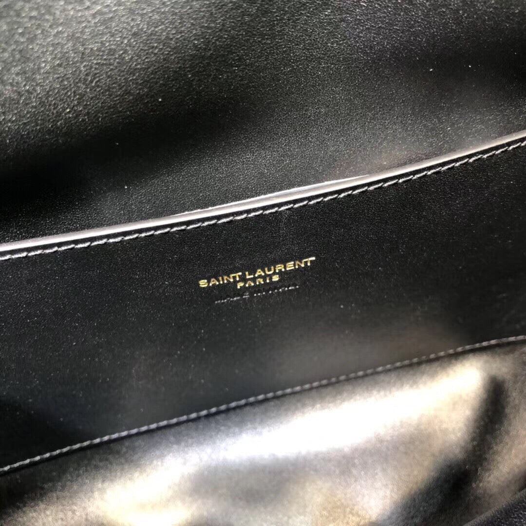 Top Quality Kate MeTop Qualityum Reversible Chain Bag Black For Women 28.5in/11.2cm YSL 5538040UD7W1000