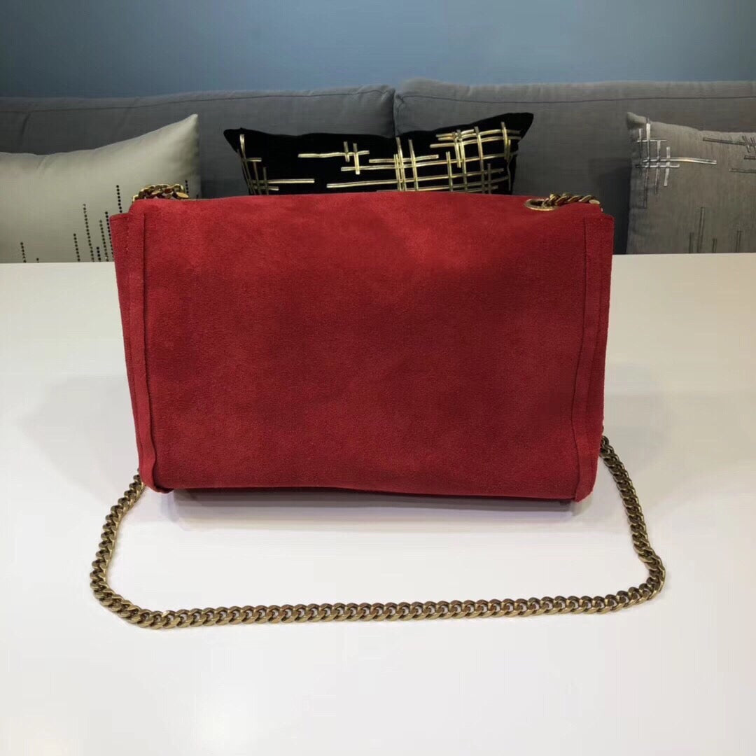 Top Quality Kate MeTop Qualityum Reversible Chain Bag Red For Women 28.5in/11.2cm YSL 
