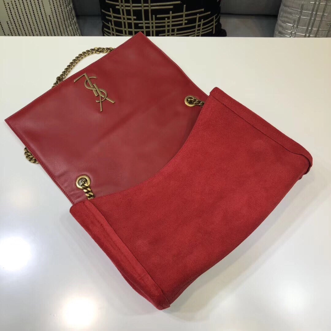 Top Quality Kate MeTop Qualityum Reversible Chain Bag Red For Women 28.5in/11.2cm YSL 