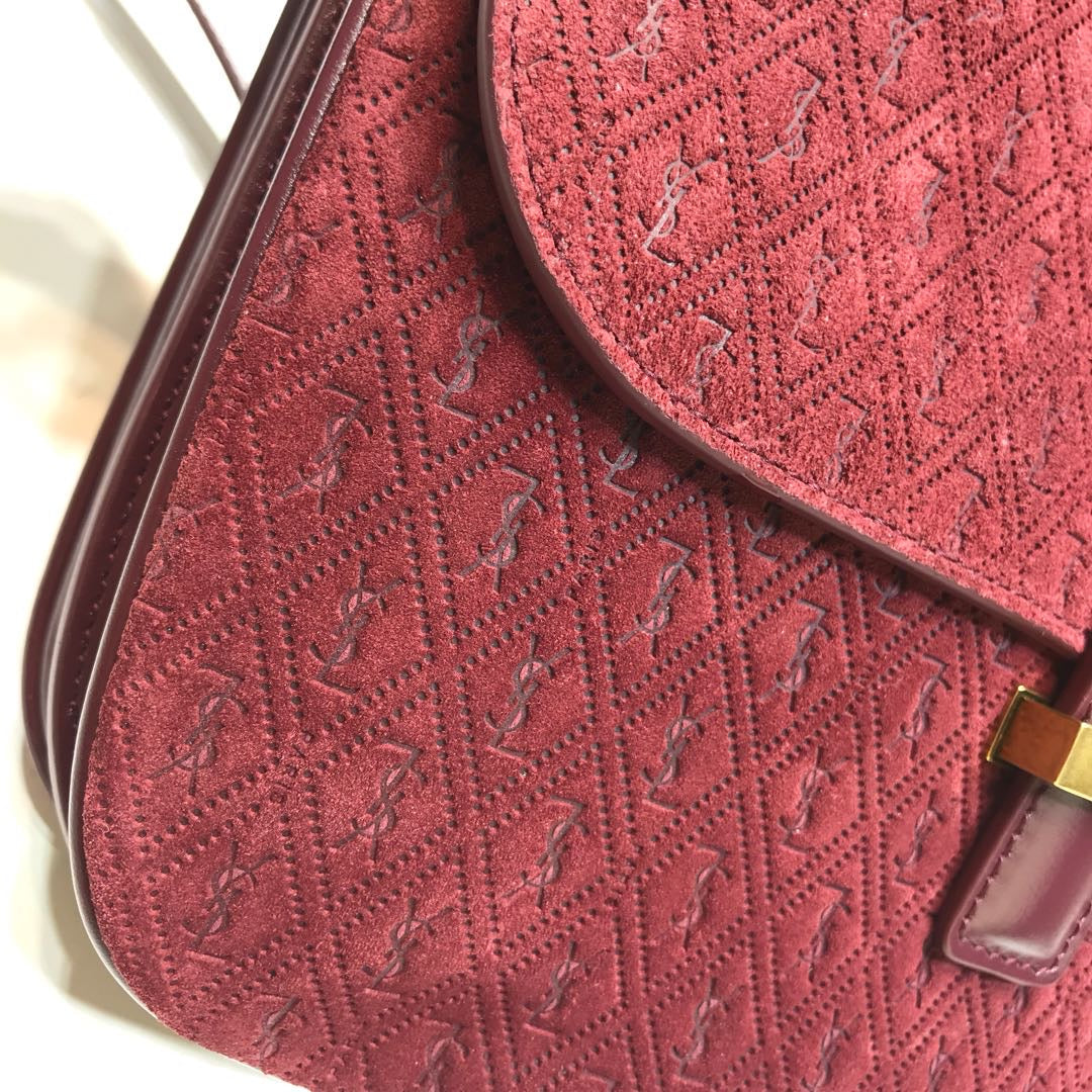 Top Quality Le Monogramme Small Satchel In Monogram Canvas And Smooth Bungurdy For Women 9in/23cm YSL