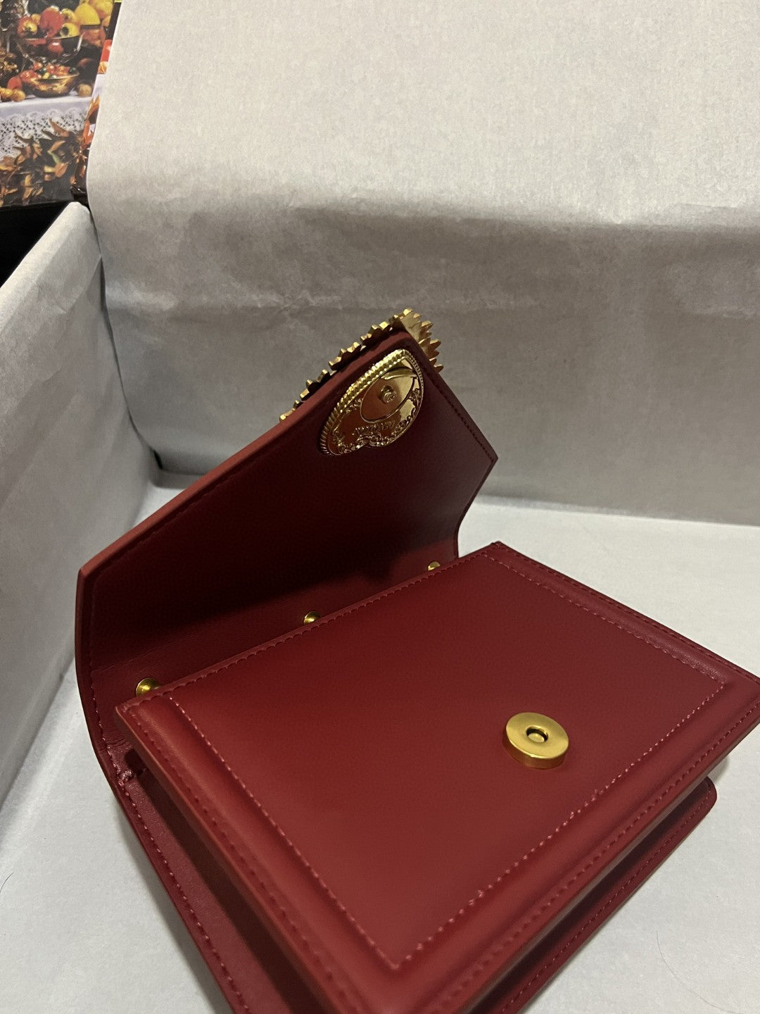 Top Quality Small Devotion Bag In Plain Burgundy For Women 7.5in/19cm Top Quality