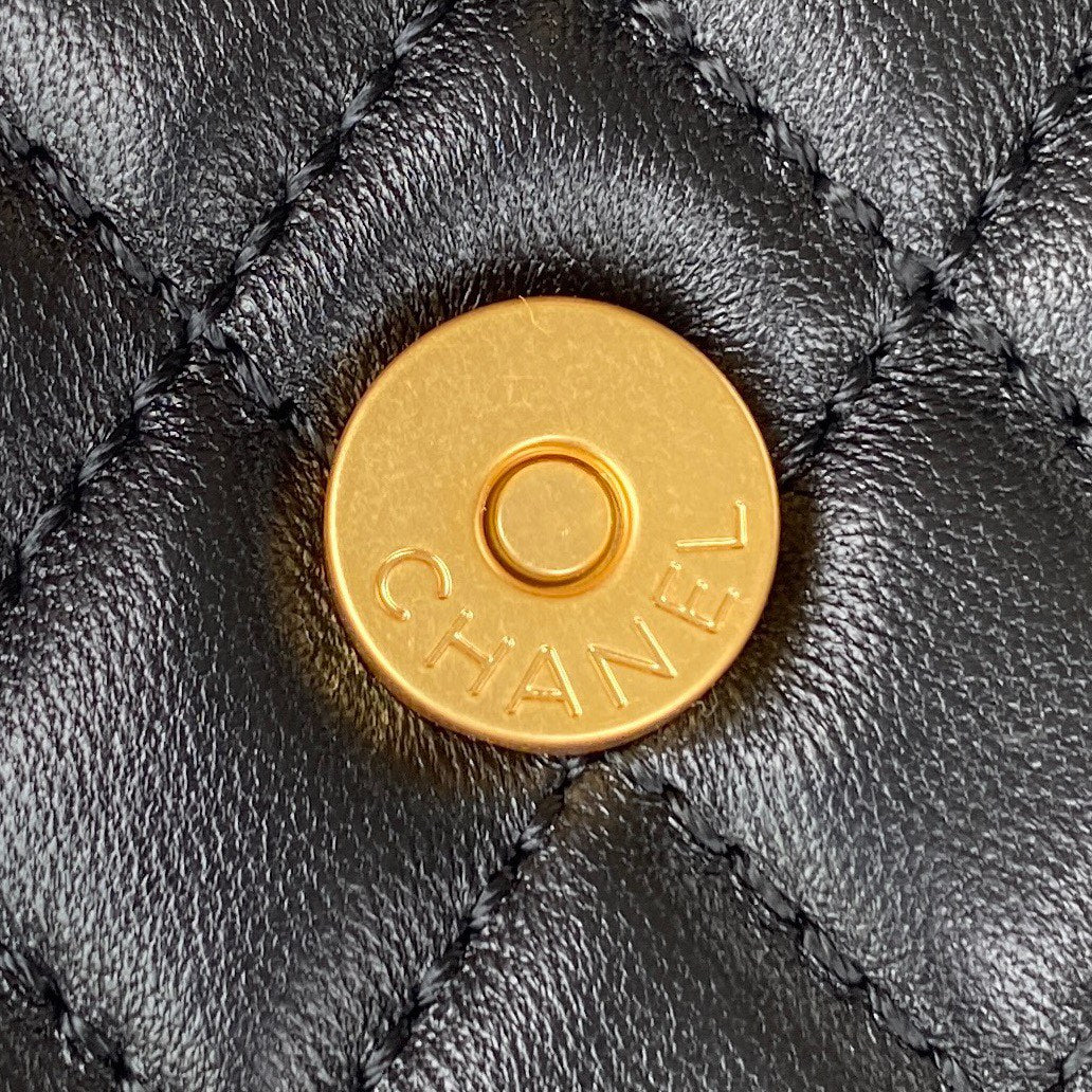 CHL Clutch With Chain Gold Hardware Black For Women Handbags, Shoulder Bags 5.7in/14.5cm AP2945