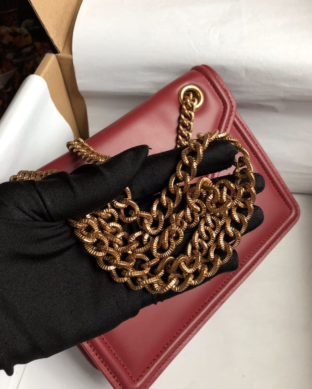 Top Quality Medium Devotion Bag Burgundy For Women 8.1in/20.5cm Top Quality