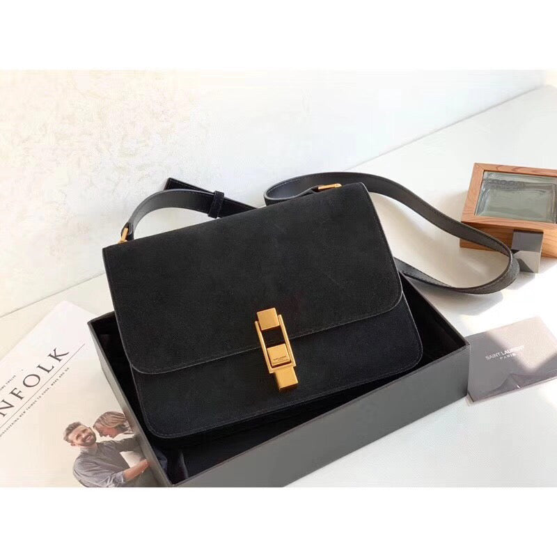 Top Quality Le Carre Satchel Black For Women 9in/23cm YSL