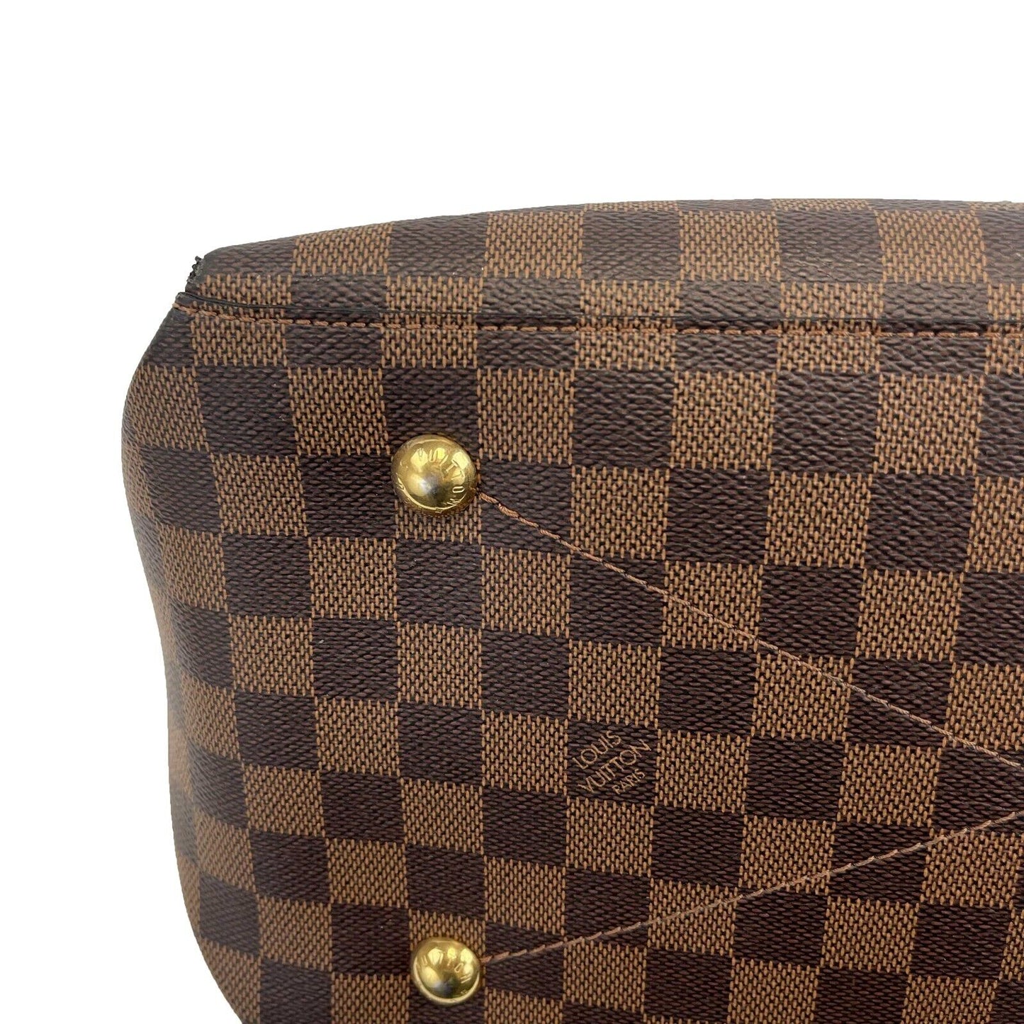 LOUIS VUITTON - Damier Ebene Canvas Maida Hobo - Brown/Green Shoulder Bag
