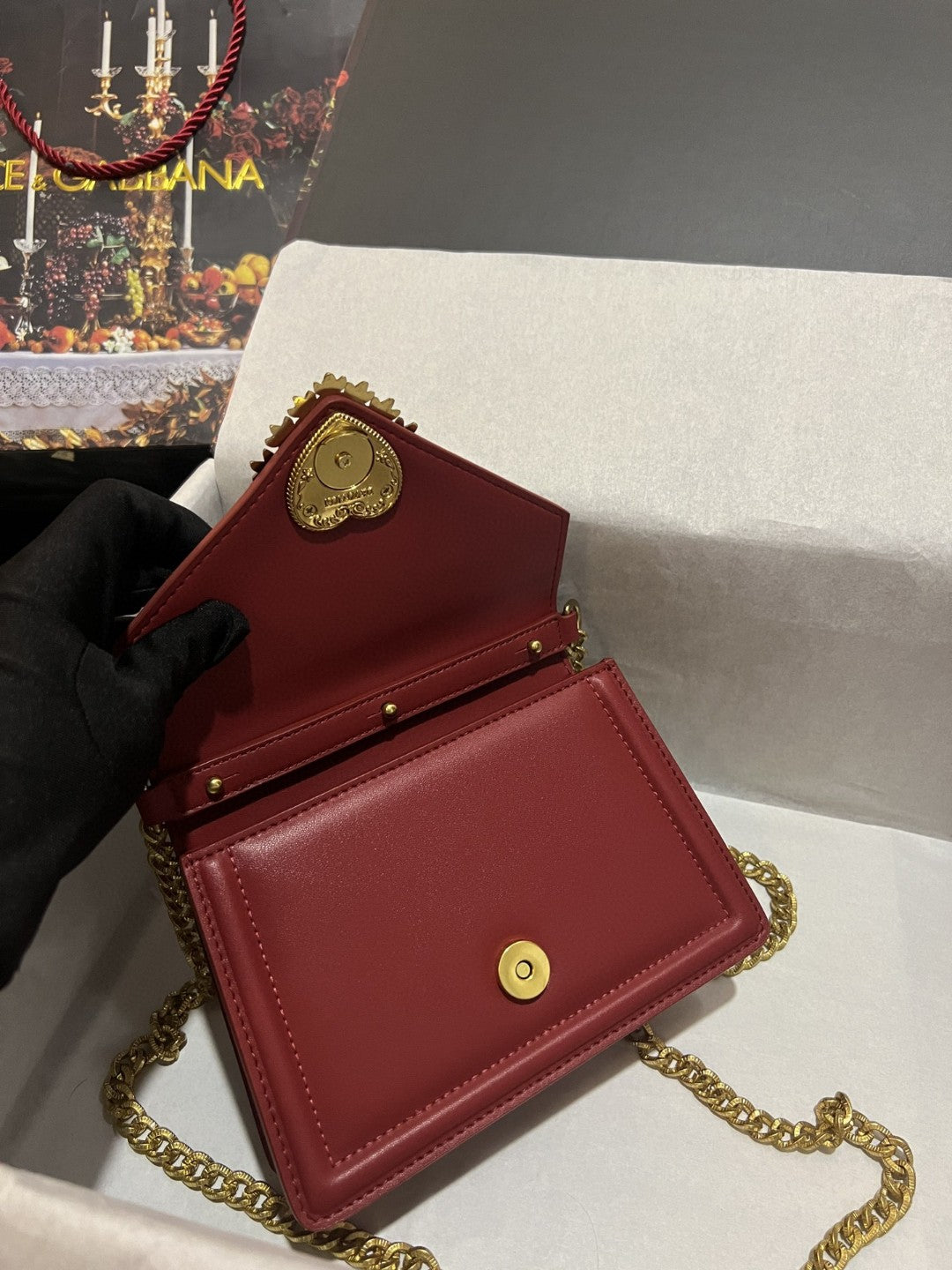 Top Quality Small Devotion Bag In Plain Burgundy For Women 7.5in/19cm Top Quality