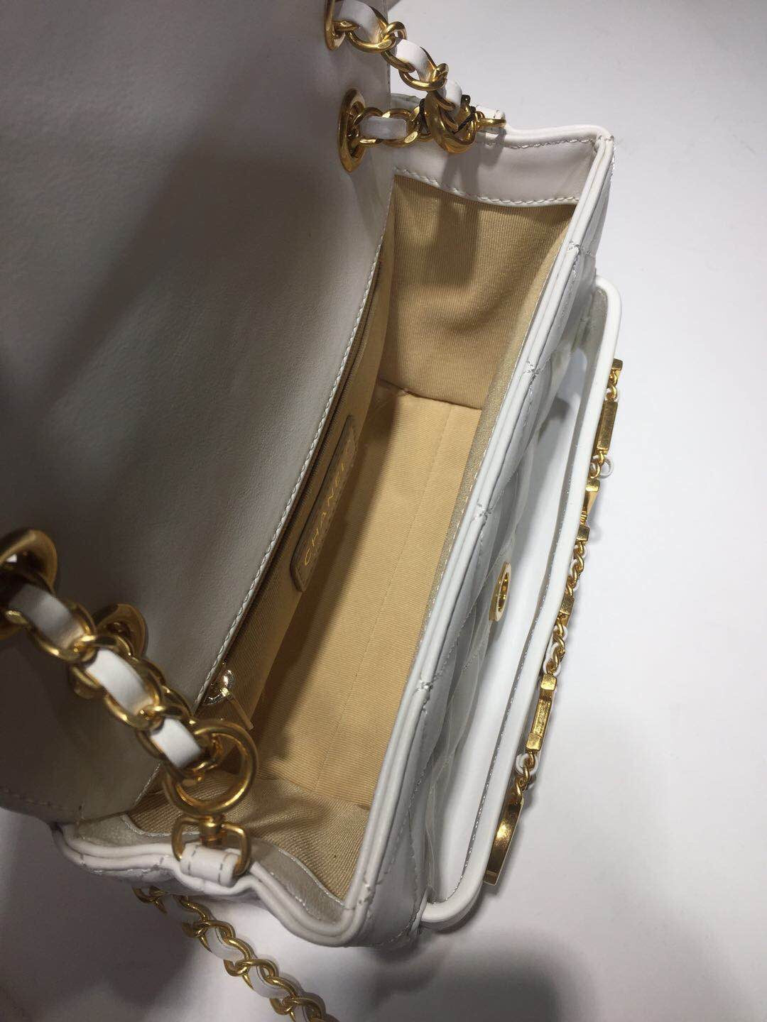 CHLFront Logo Small Top Qualityap Bag Gold Hardware Apricot For Women Handbags, Shoulder Bags 8.2in/21cm AS1490