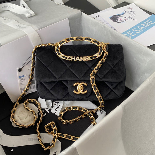 CHL Top Qualityap Bag Gold Hardware Black For Women Handbags, Shoulder Bags 9.4in/24cm AS3451
