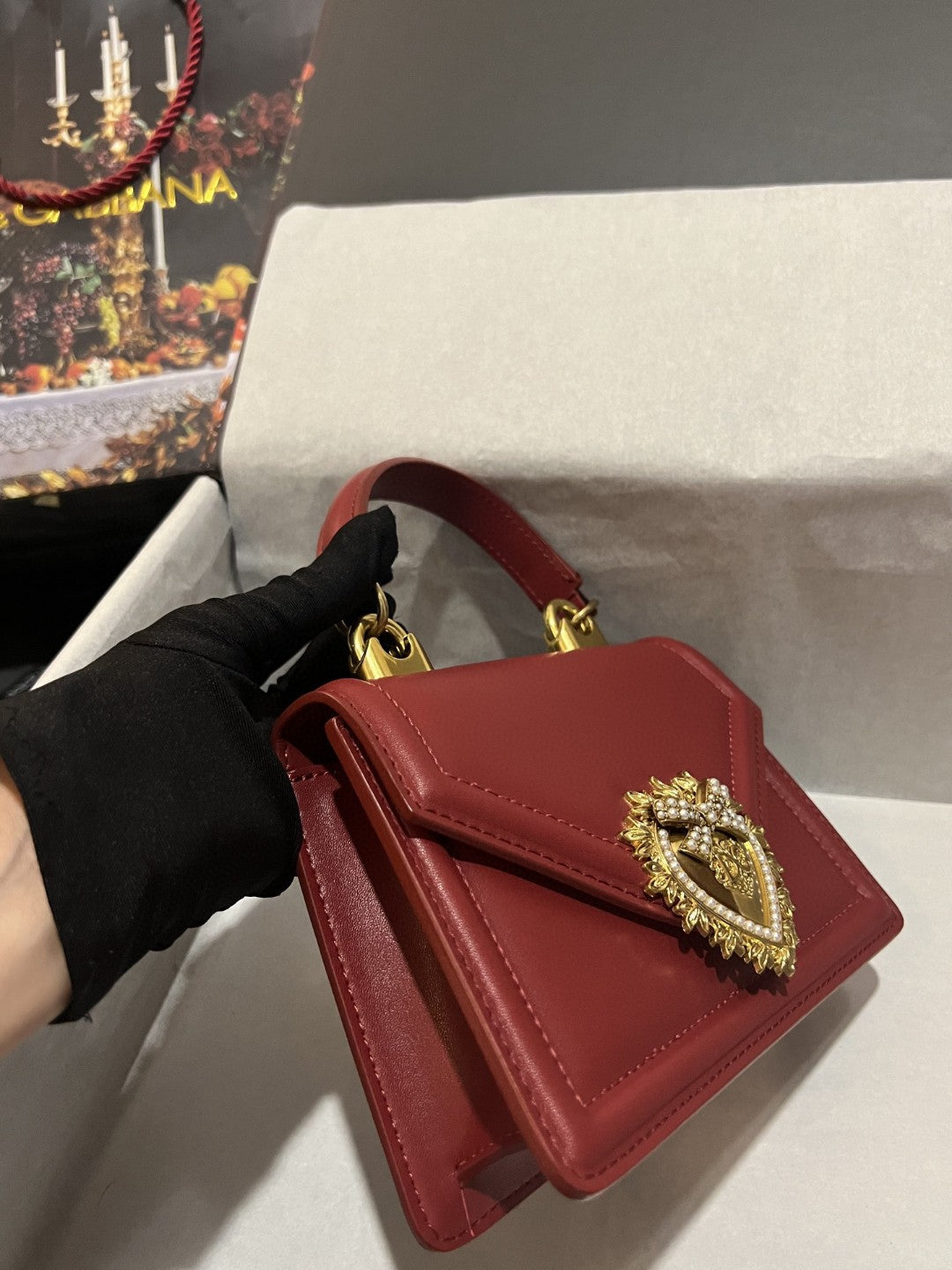 Top Quality Small Devotion Bag In Plain Burgundy For Women 7.5in/19cm Top Quality