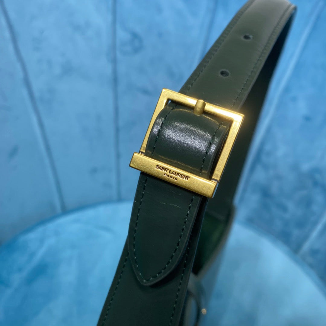 Top Quality Le 5 À 7 Hobo Bag In Smooth Dark Green For Women 9in/23cm YSL 6572282R20W3045