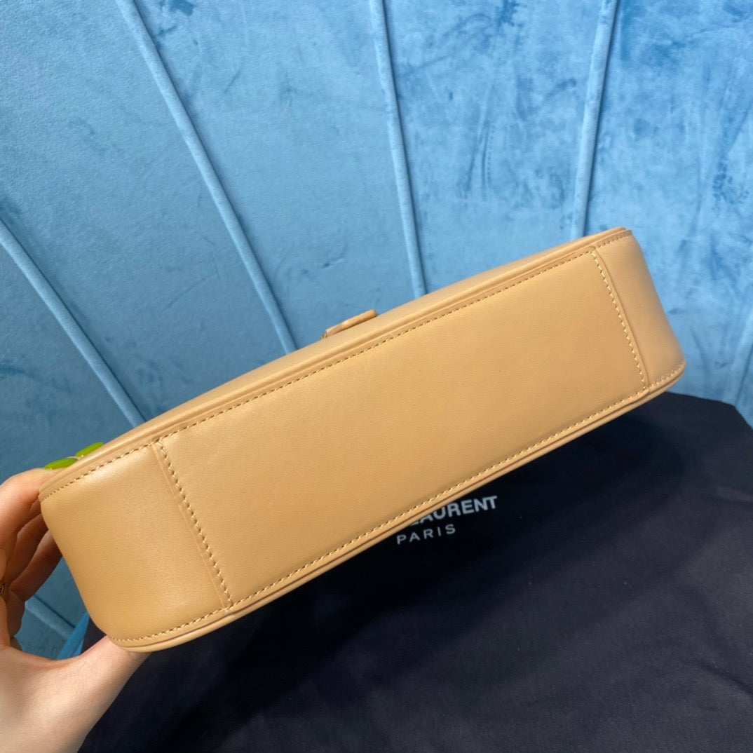 Top Quality Le 5 À 7 Hobo Bag In Smooth Beige For Women 9in/23cm YSL  6572282R20W9832