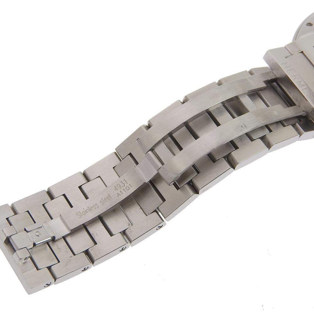 HERMES Watches Quartz NO1.710 Stainless Steel Silver Nomad White dial mens  d