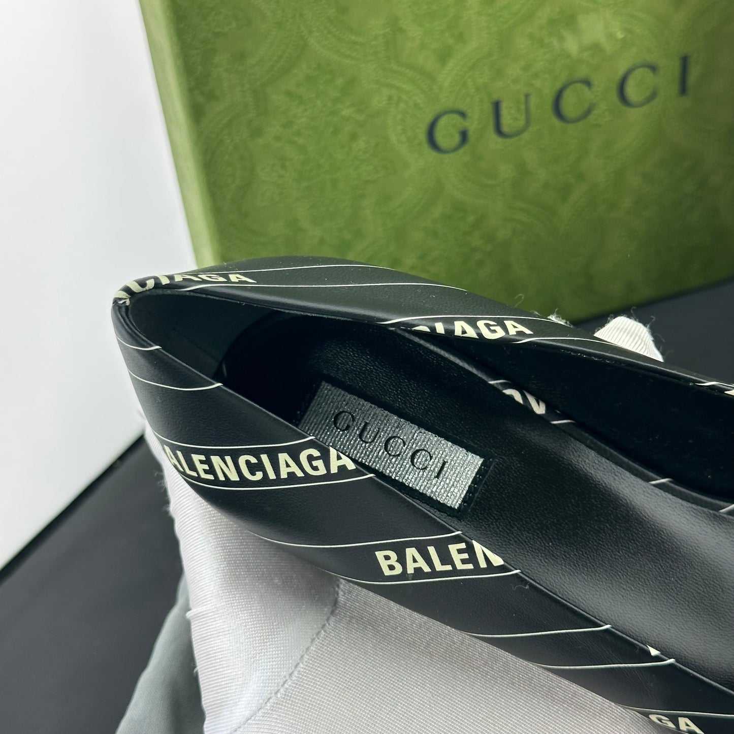 Gucci x Balenciaga Leather Heels