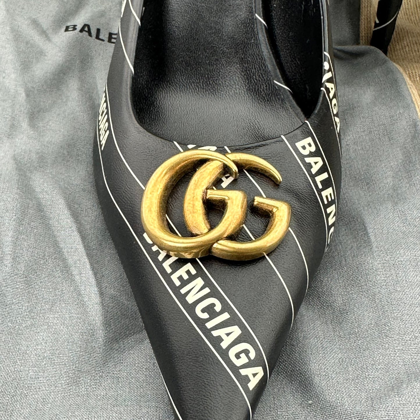Gucci x Balenciaga Leather Heels