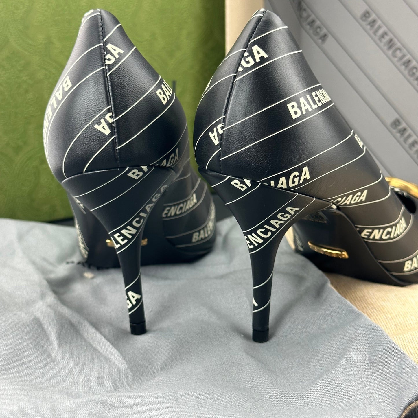 Gucci x Balenciaga Leather Heels