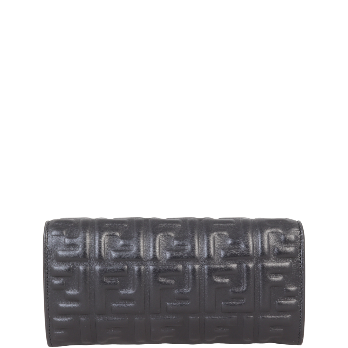 Fendi Baguette FF Embossed Wallet on Chain