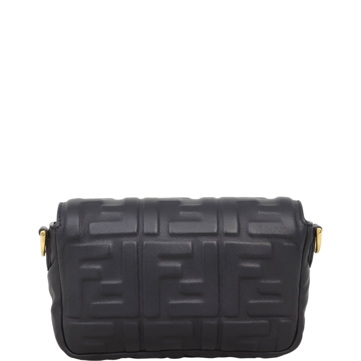 Fendi Baguette Mini Bag Embossed with Embroidered Strap