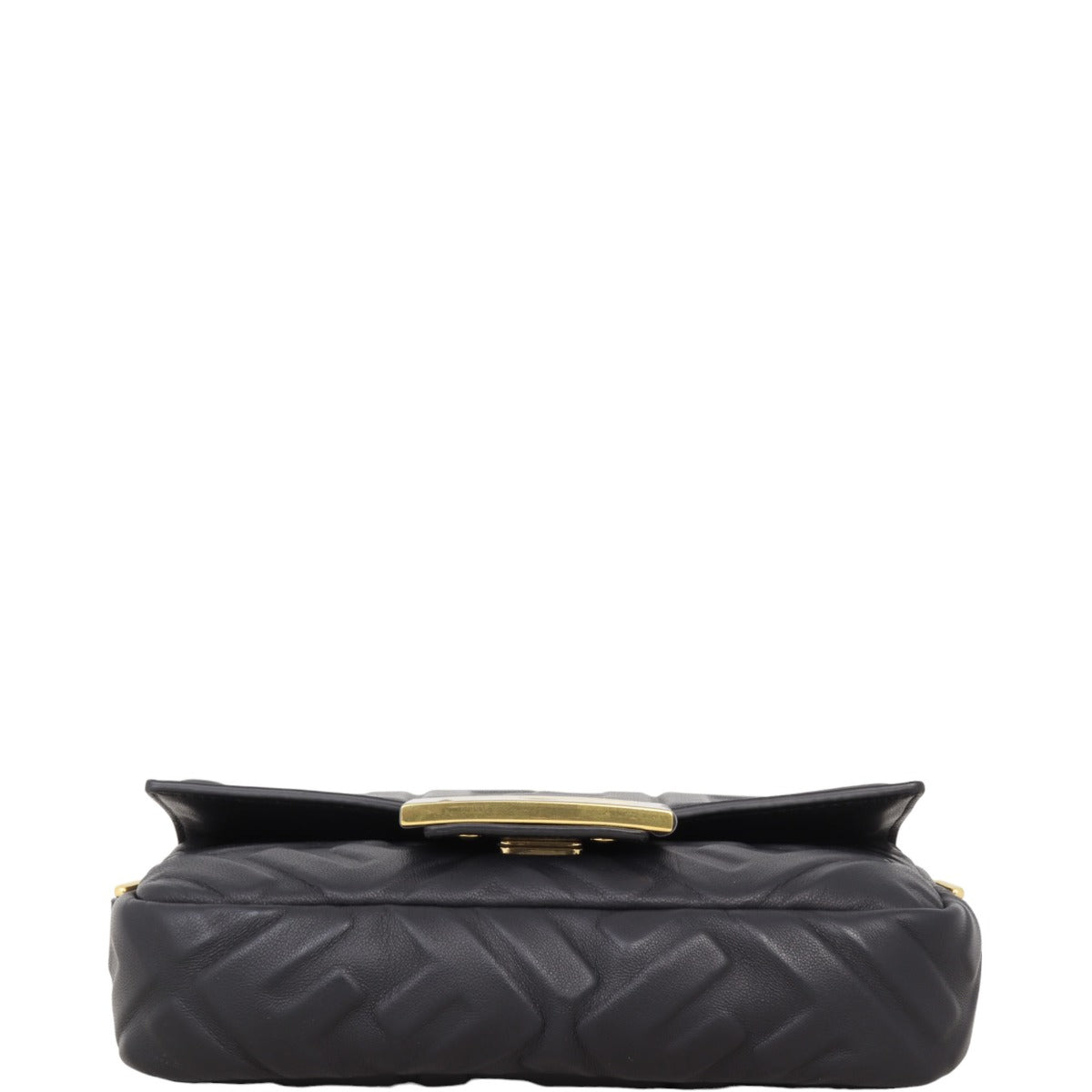 Fendi Baguette Mini Bag Embossed with Embroidered Strap