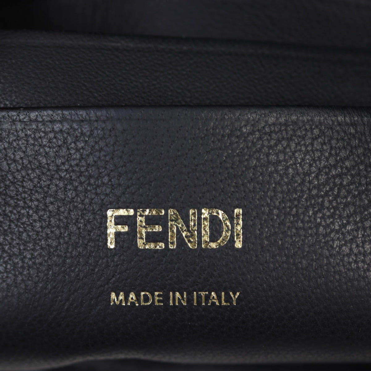Fendi Baguette Mini Bag Embossed with Embroidered Strap
